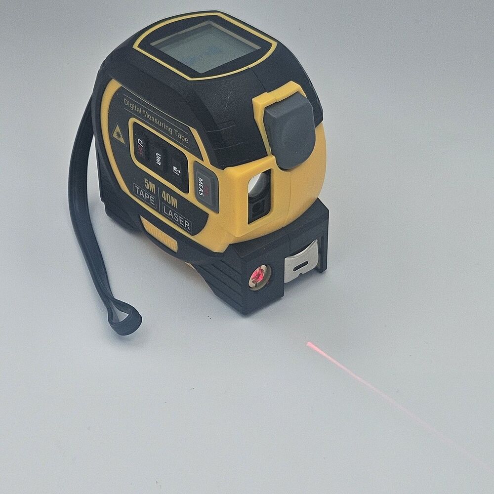 3 In 1  60M Laser Rangefinder 5m Tape Ruler Distance Meter Area/Volume - Picture 7 of 13